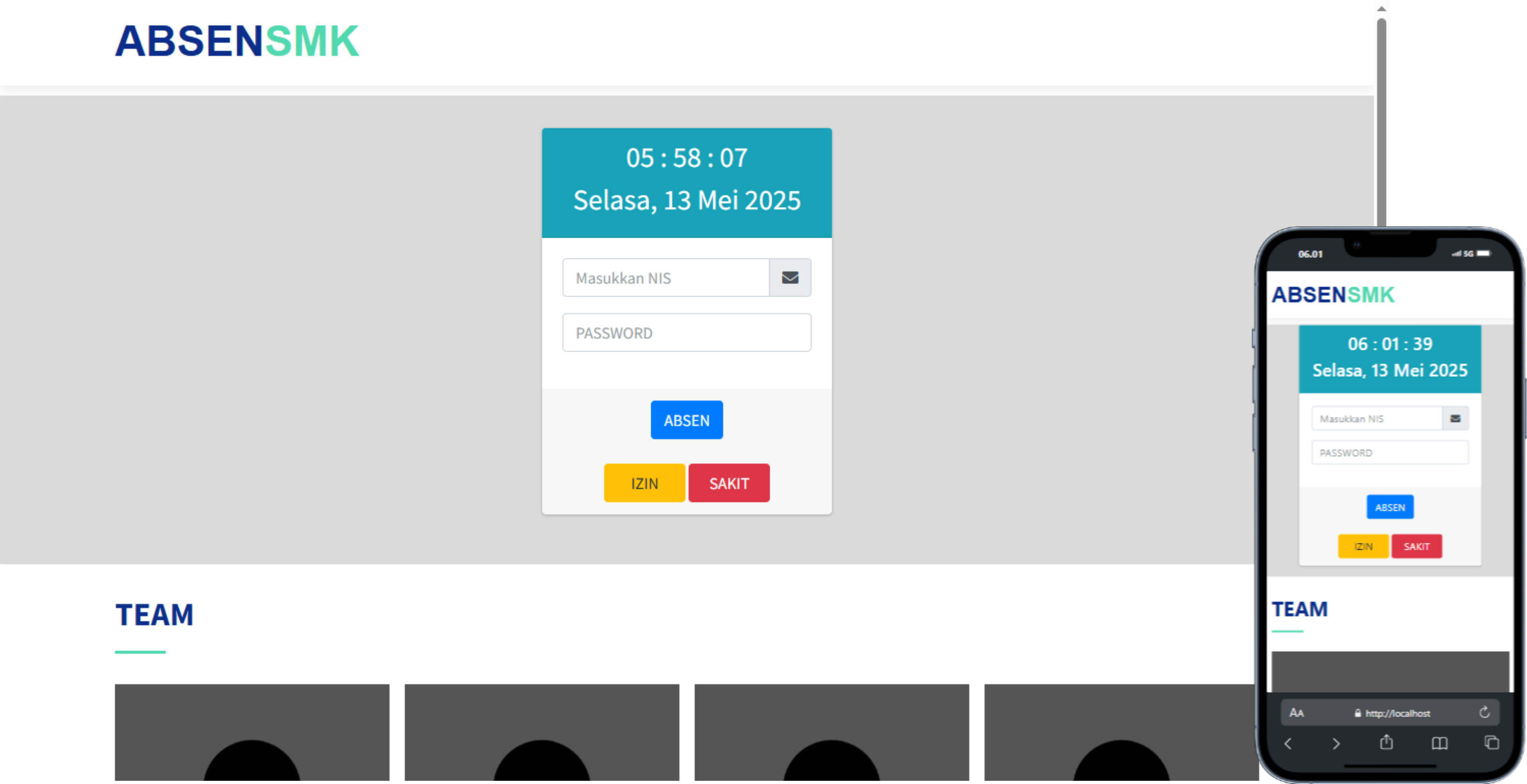 Aplikasi Web Absensi Siswa - Mahbubil Gofur