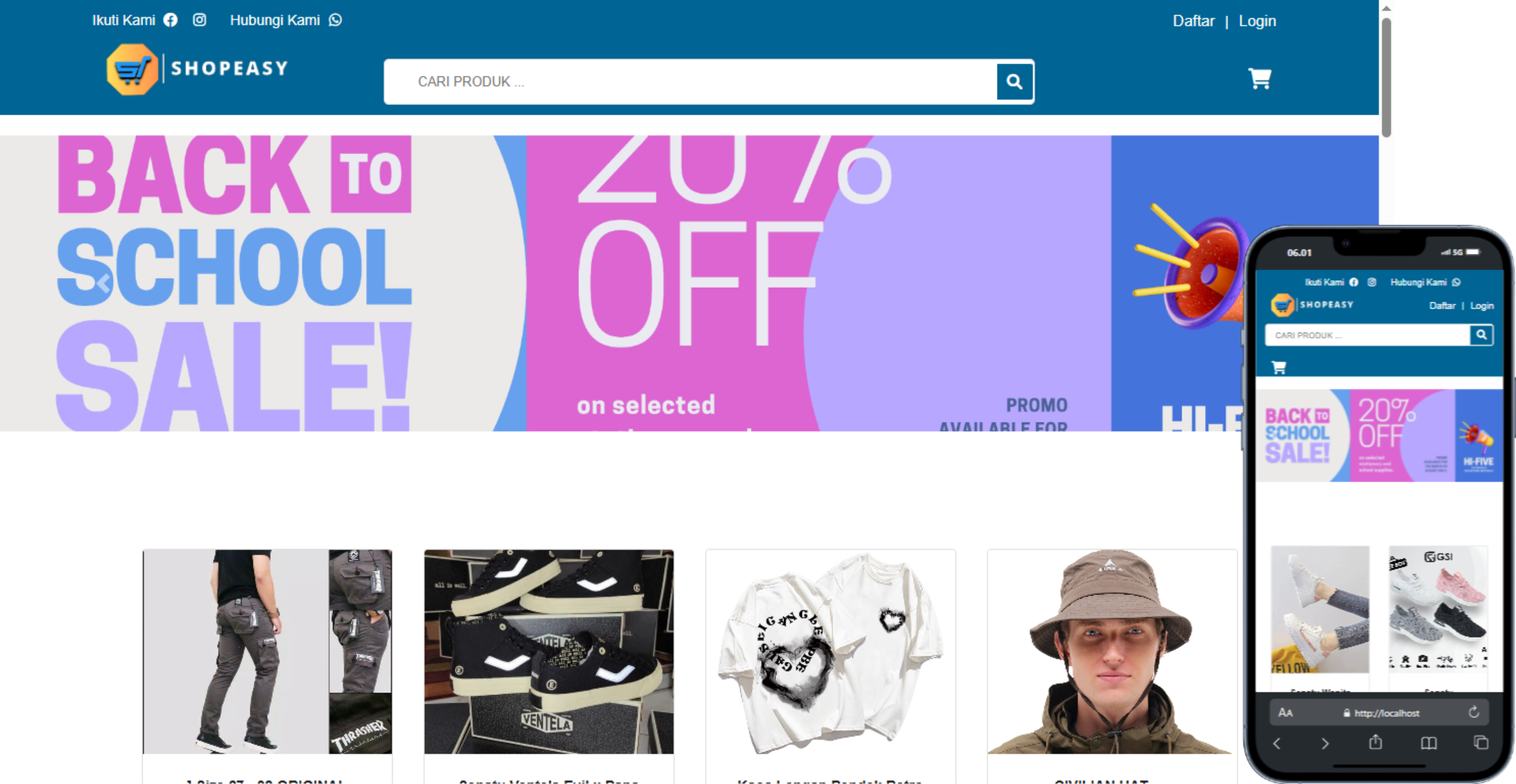 Aplikasi Web ShopEase(Toko Online) - Mahbubil Gofur